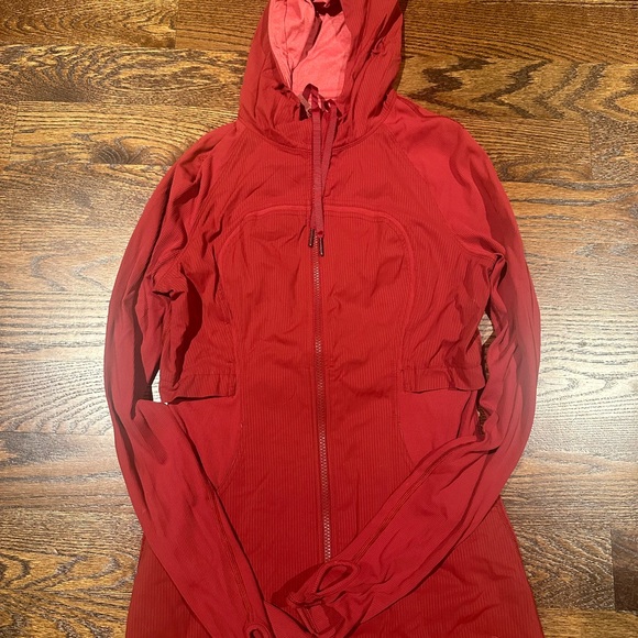 Lululemon Red Hooded Jacket - Picture 2 of 4
